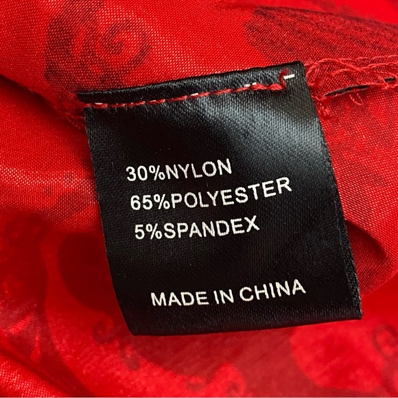 ModCloth X JawBreaker Velveteen Retro Pinup Rockabilly Cameo Midi Dress Red - Picture 13 of 13